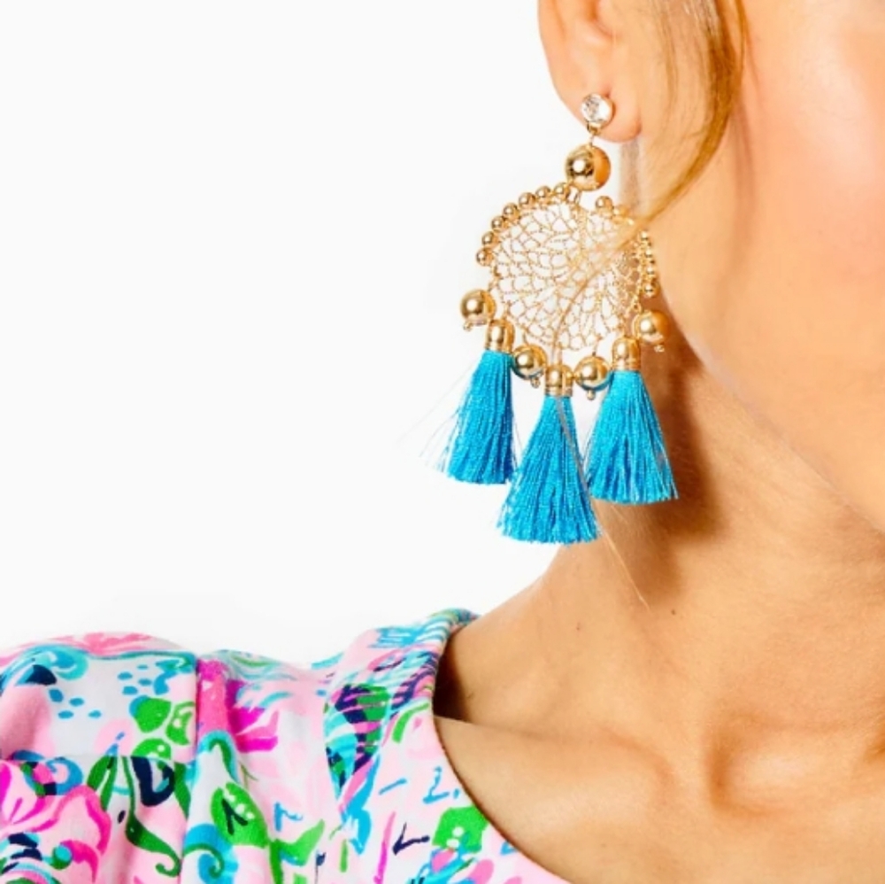 Lilly Pulitzer Women's Sea Dreamer Blue Earrings